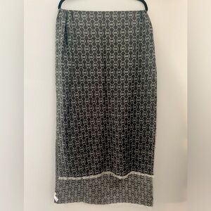 MICHAEL by Michael Kors reversible silver logo shawl/wrap